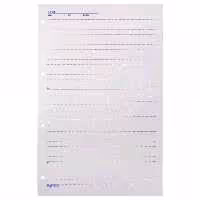 کاغذ کلاسور زبان انگلیسی 4 سوراخ پاپکو PAPCO سایز A4 بسته 50 عددی