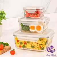 ست ظرف شیشه ای 6 پارچه لیمون