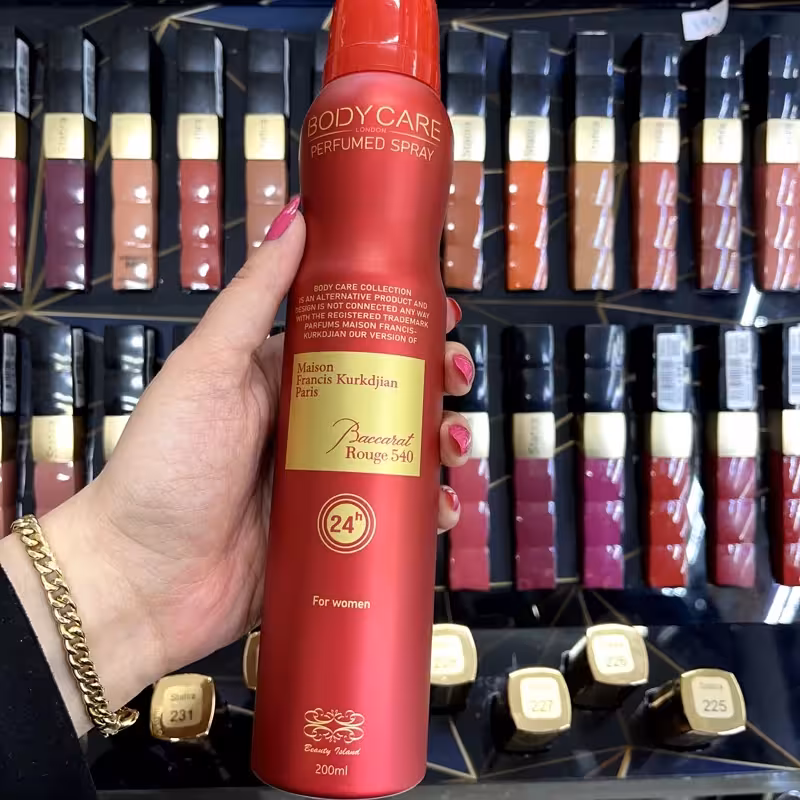 اسپری بدن باکارات رژ بادی کر(Body Care Baccarat Rouge)-حجم 200میل رایحه گرم و شرقی | amazonchi