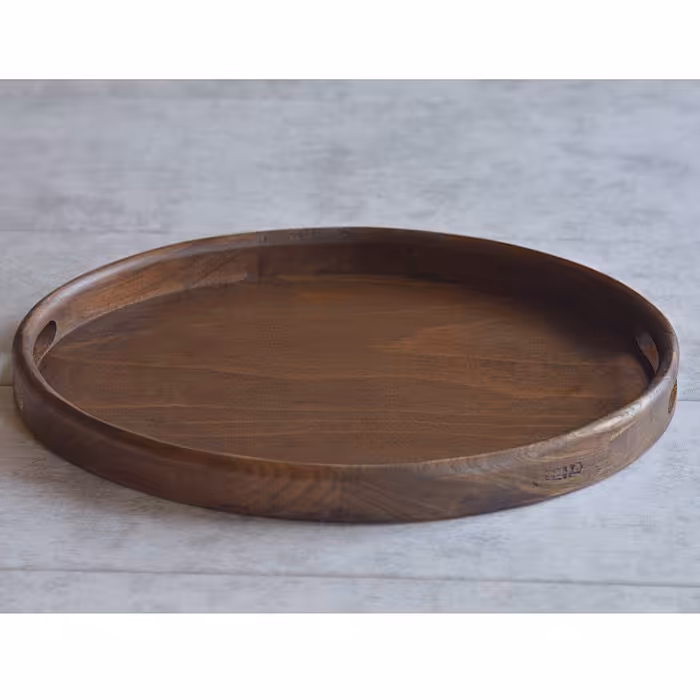 سینی بیضی چوبی