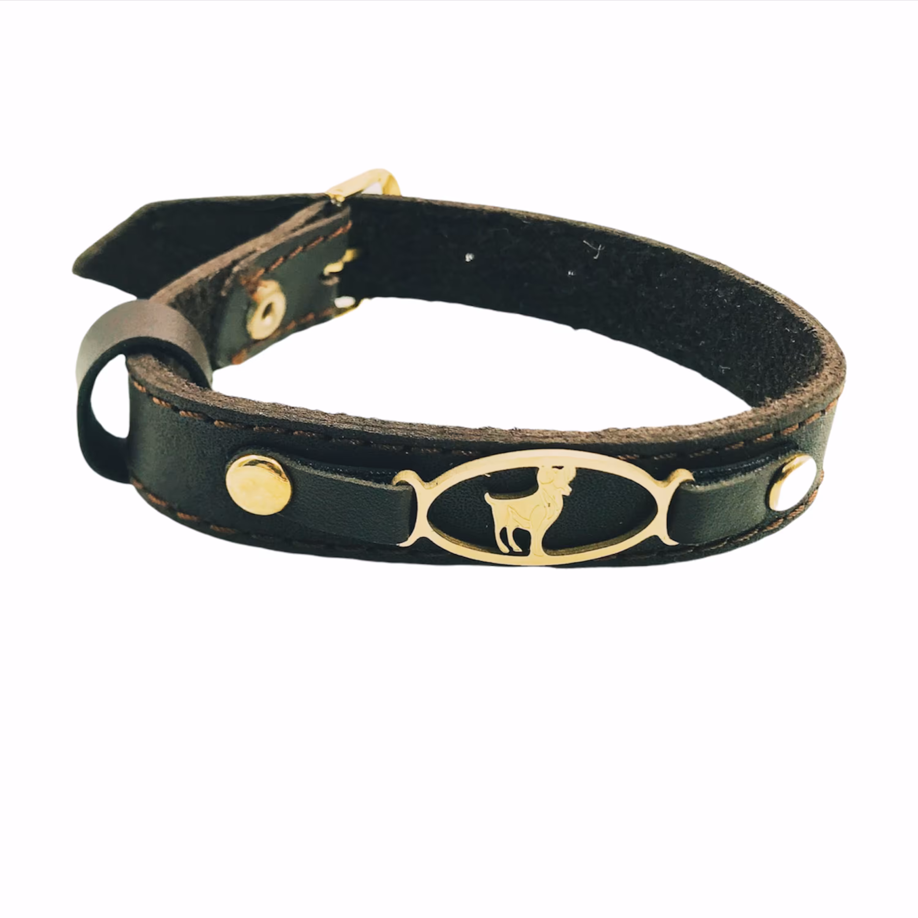 دستبند چرم ماه تولد فروردین