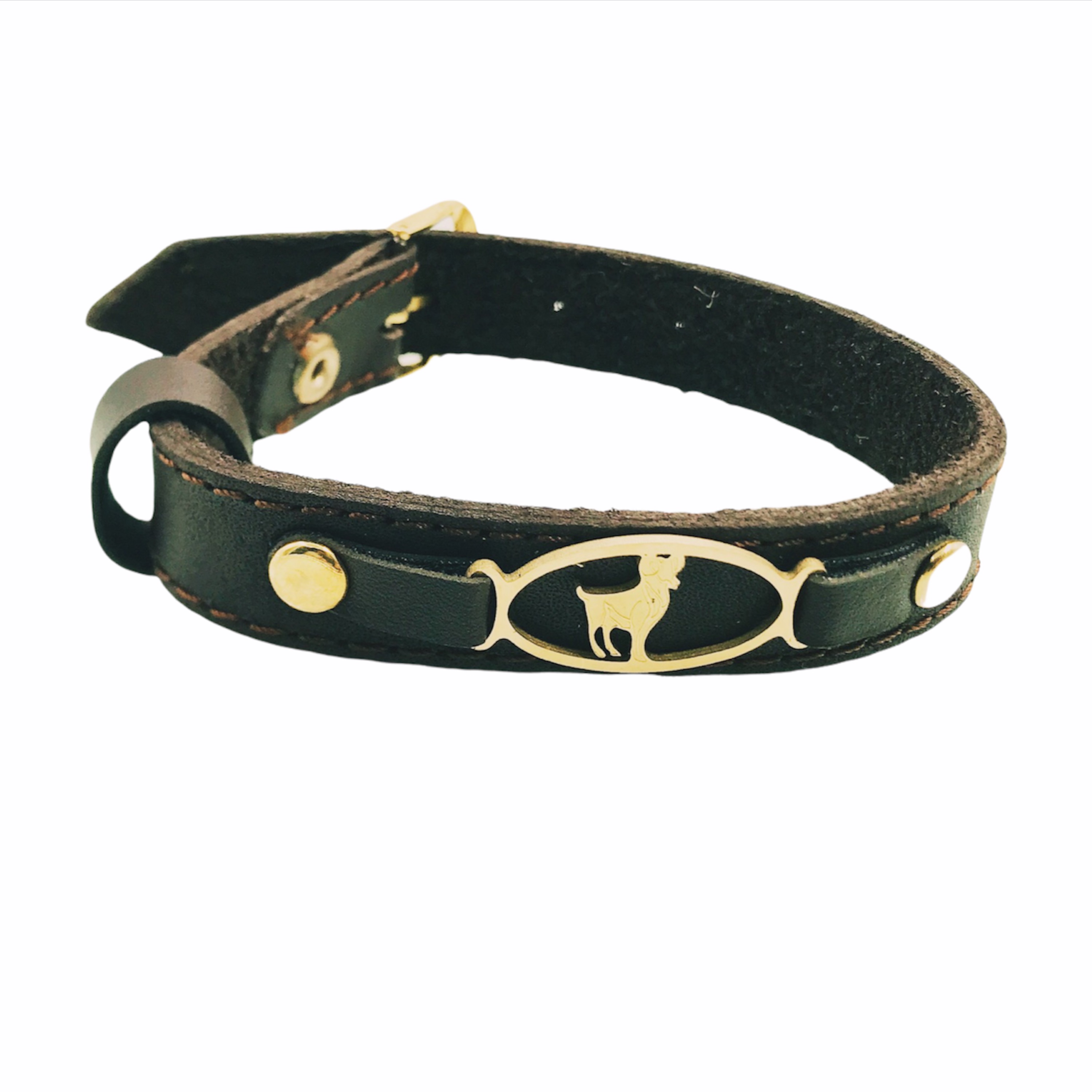 دستبند چرم ماه تولد فروردین