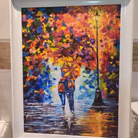 تابلو سبک امپرسیونیسم تکنیک رنگ روغن 45در60