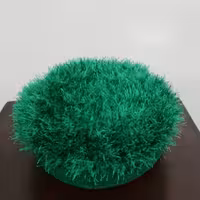 سبزه بافتنی سایز متوسط قطر 13سانت تو پر زیبا و ماندگار مناسب عید و هدیه دادن  114گرم