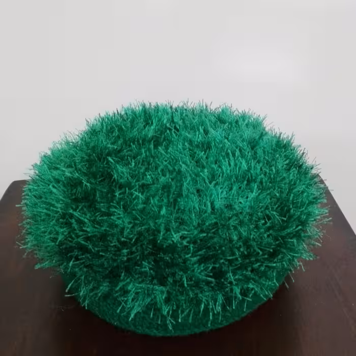 سبزه بافتنی سایز متوسط قطر 13سانت تو پر زیبا و ماندگار مناسب عید و هدیه دادن  114گرم