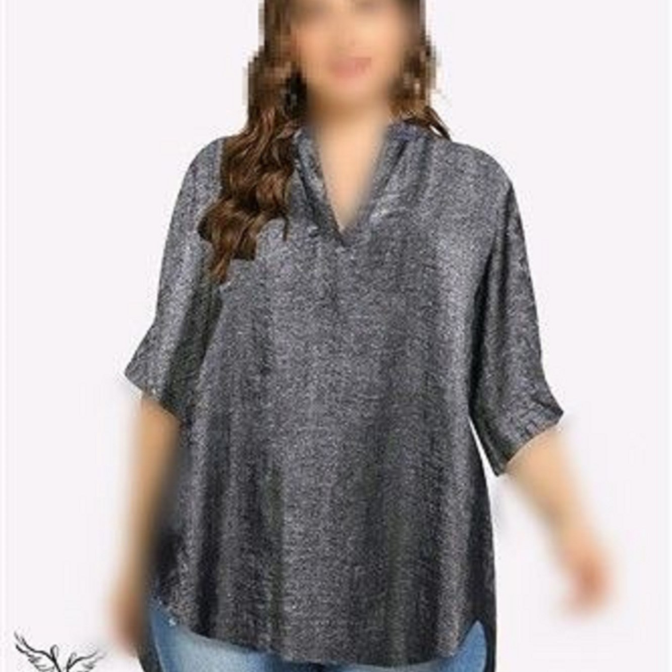 لباس مجلسی بیگ سایز شومیز مجلسی تونیک شیک مجلسی فلورانس خارجی سایز 44 تا 60