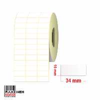 لیبل کاغذی سایز 34*15 میلیمتر سه ردیفه