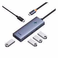 هاب 5 پورت Type-C بیسوس Baseus UltraJoy Series 5-Port HU B00052801811-01