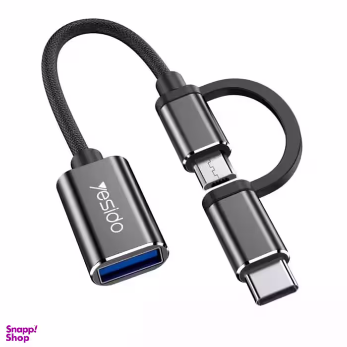 مبدل Type-C/MicroUSB به USB OTG یسیدو (Yesido) مدل GS02