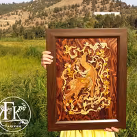 تابلو معرق دورو طرح غزال 