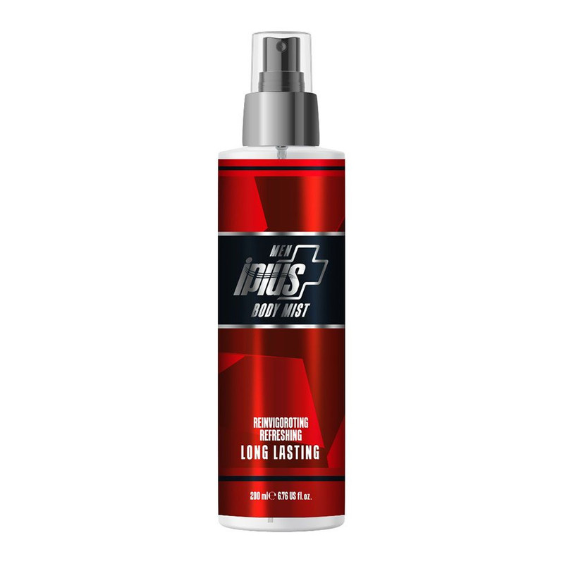 بادی میست مردانه آی پلاس مدل BlackRed حجم 200 میلی لیتر