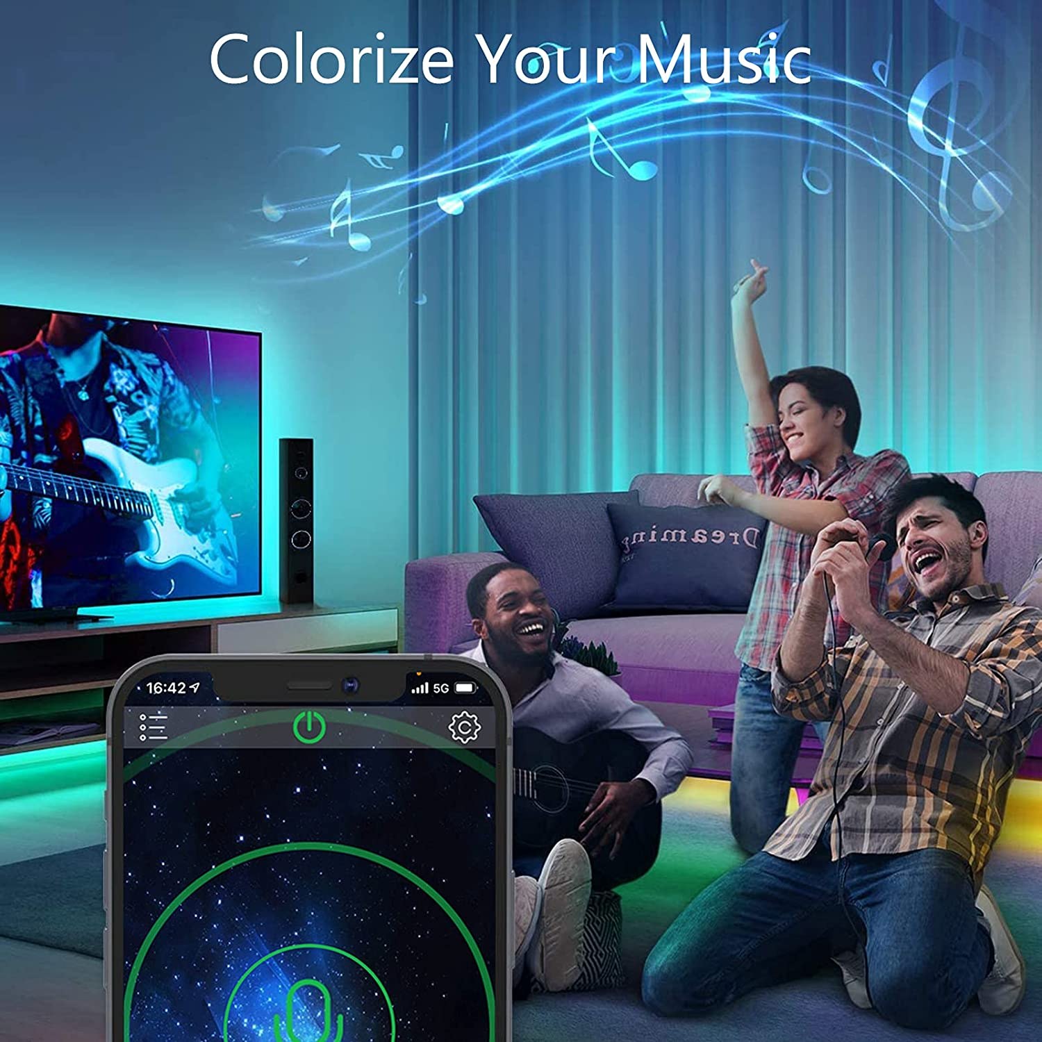 نوار RGB بلوتوث 10M نوار LED (2x5 متر)