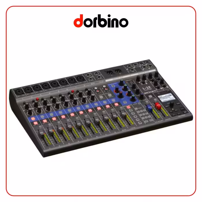 میکسر 12 کاناله زومZoom LiveTrak L-12 - 12-Channel Digital Mixer &amp; Multitrack Recorder - فروشگاه دوربین دوربینو
