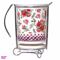 جاقاشقی فرش کیپس طرح گل کد 006