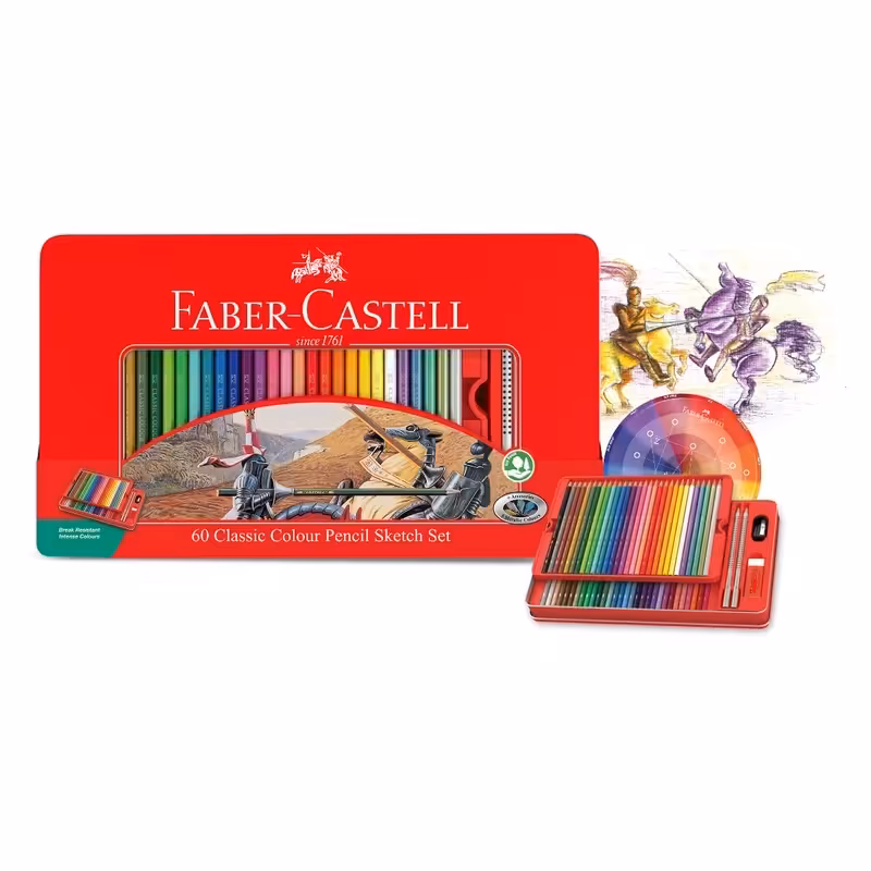 مدادرنگی60رنگ فلزی کلاسیک فابرکاستل