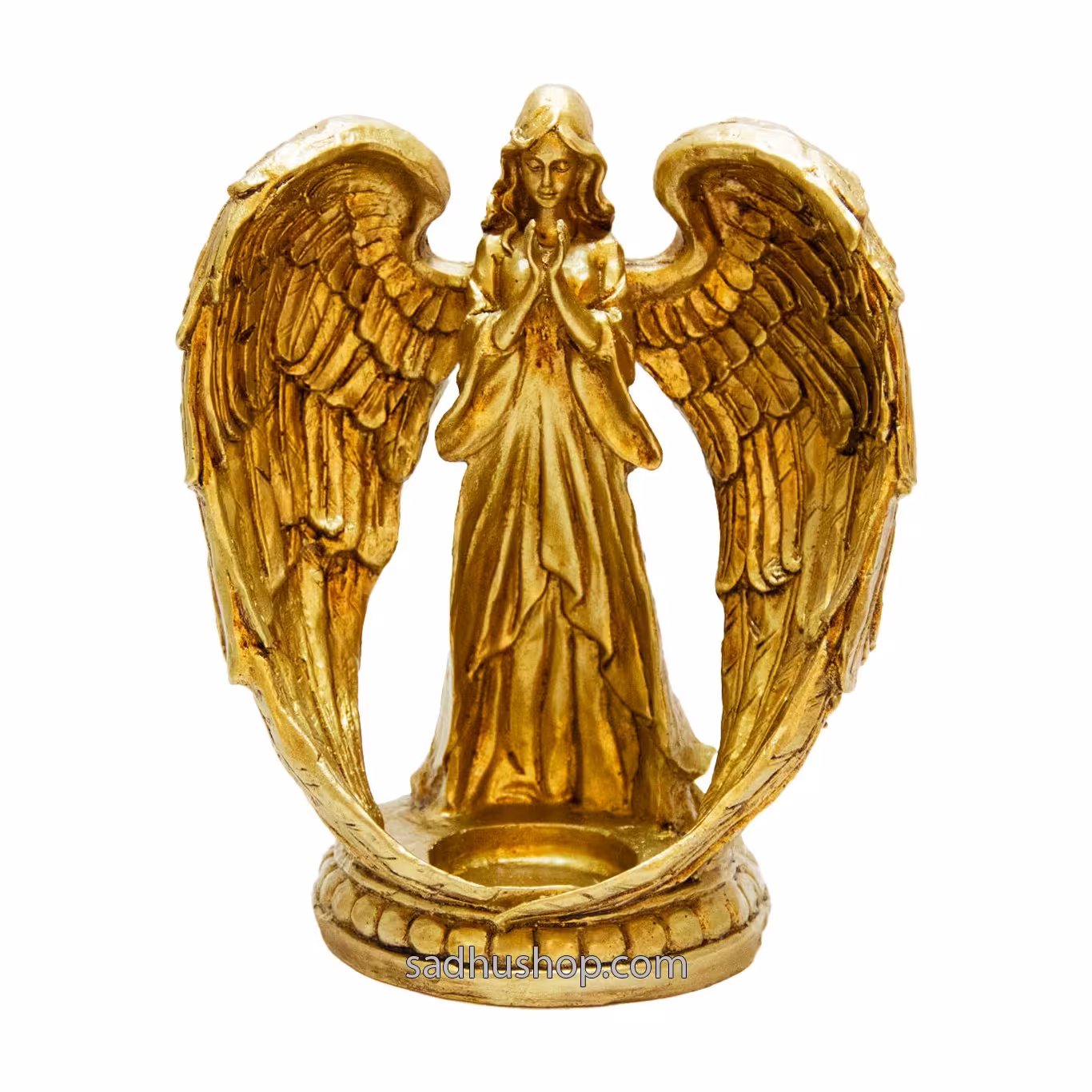 مجسمه جاشمعی فرشته جنس پلی استر ارتفاع 22 سانتیمتر