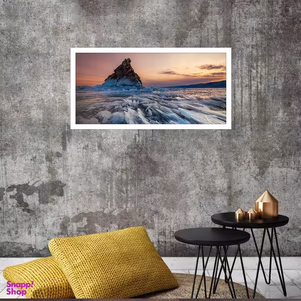 تابلو بکلیت طرح طبیعت قطب و کوه یخ مدل W-S2985