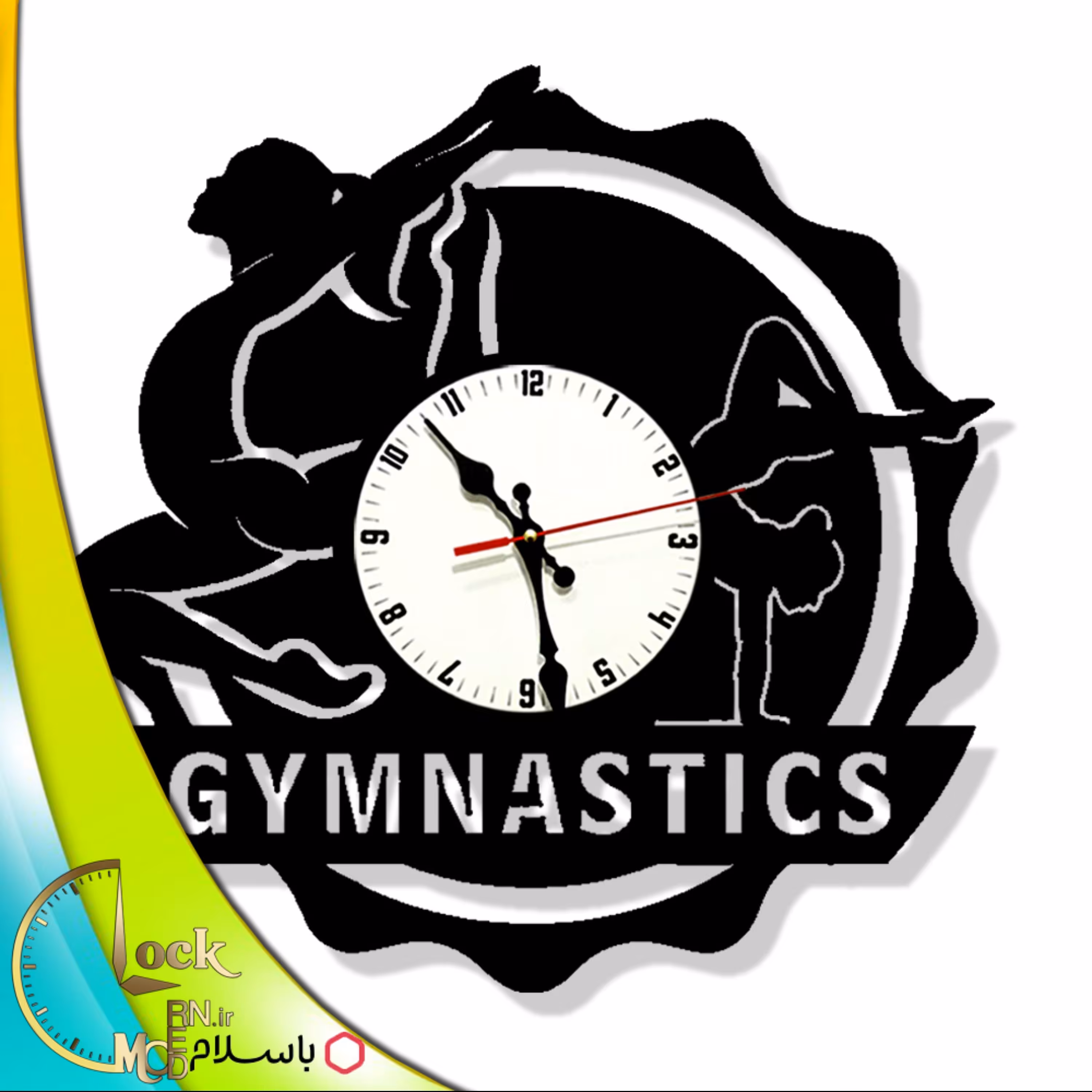ساعت دیواری طرح ژیمناستیک کد 742 (پس کرایه)