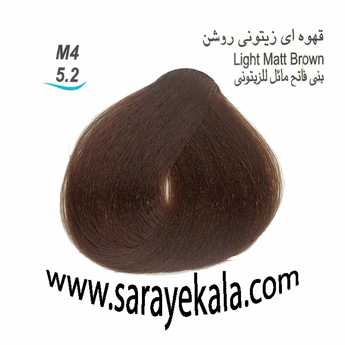رنگ مو آرکیا m4 قهوه ای زیتونی روشن