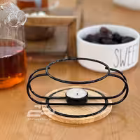 وارمر فلزی مدل کف چوبی مشکی