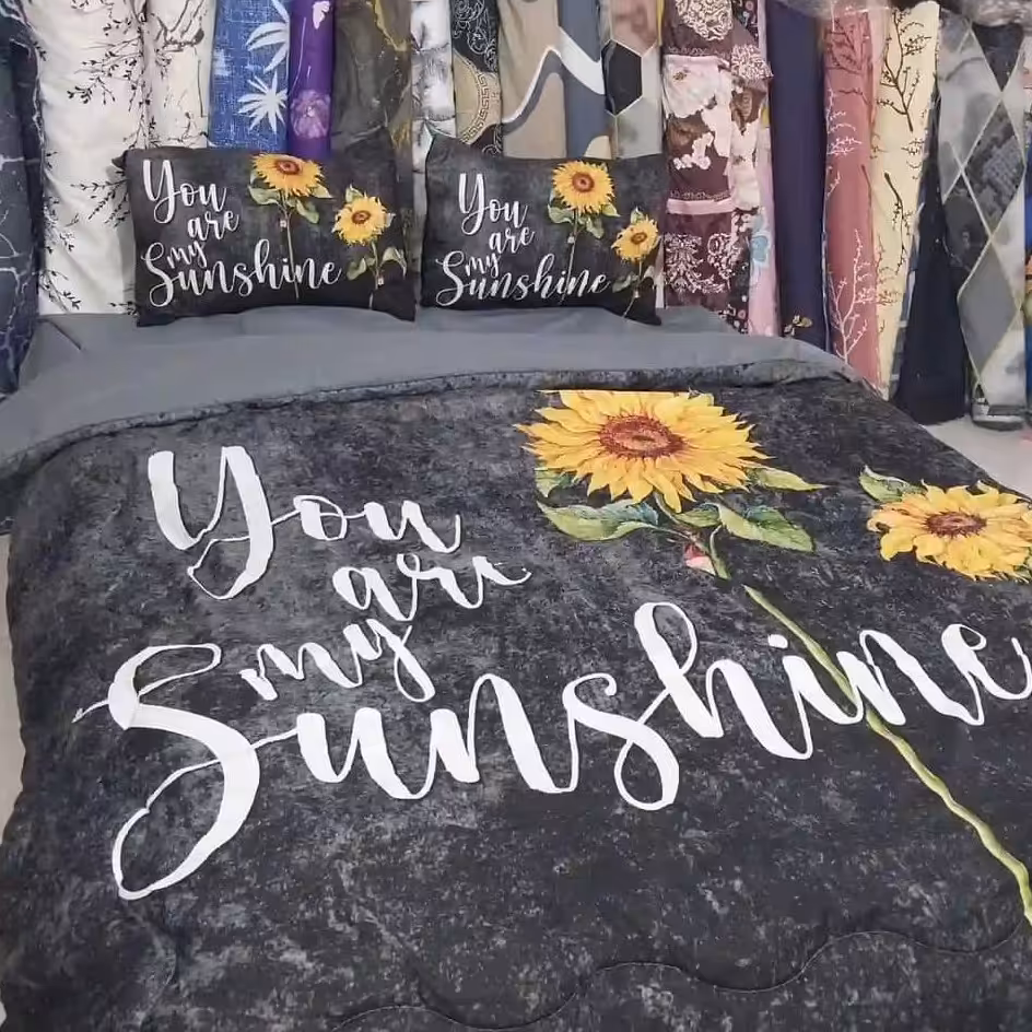 روتختی دونفره شیش تیکه طرح گل آفتابگردان ارسال سراسر کشور رایگان 