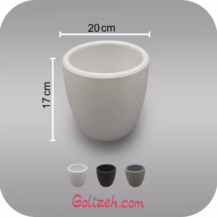 گلدان پلیمری- مدل گرد - سایز 20