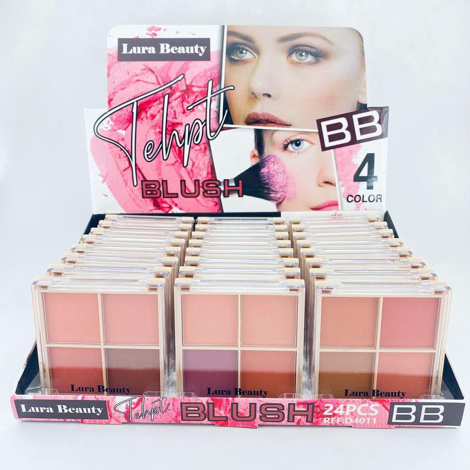 پالت رژگونه 4 رنگ لورا بیوتی