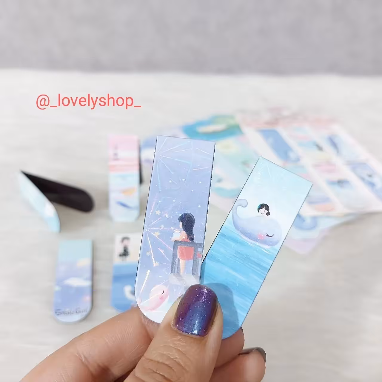 ست بوک مارک طرح دلفین