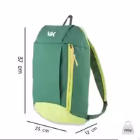 کوله پشتی 10 لیتری ضدرطوبت VK مناسب پیاده روی و دوچرخه سواری (سبز/زرد)