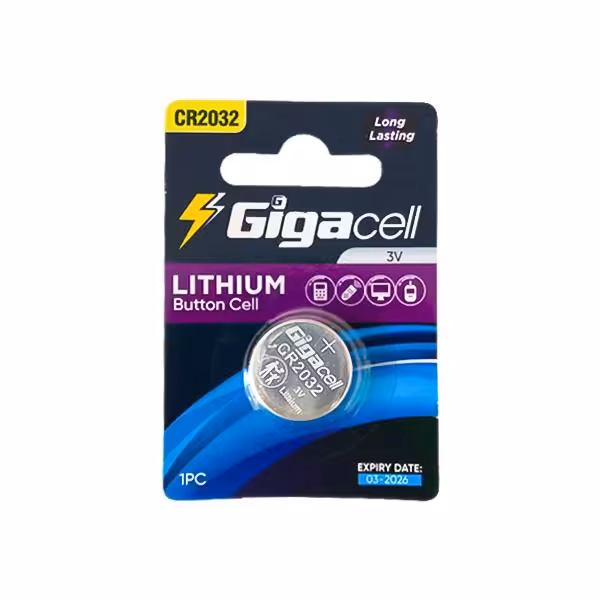 باتری سکه ای گیگاسل مدل 2032 بسته تکی