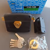 قفل حیاطی yelex برنجی با مقابلی کلید کامپیوتری 