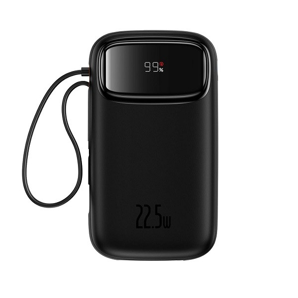 پاور بانک بیسوس مدل 225W QPow2 Dual Cable ظرفیت 10000 میلی آمپر ساعت