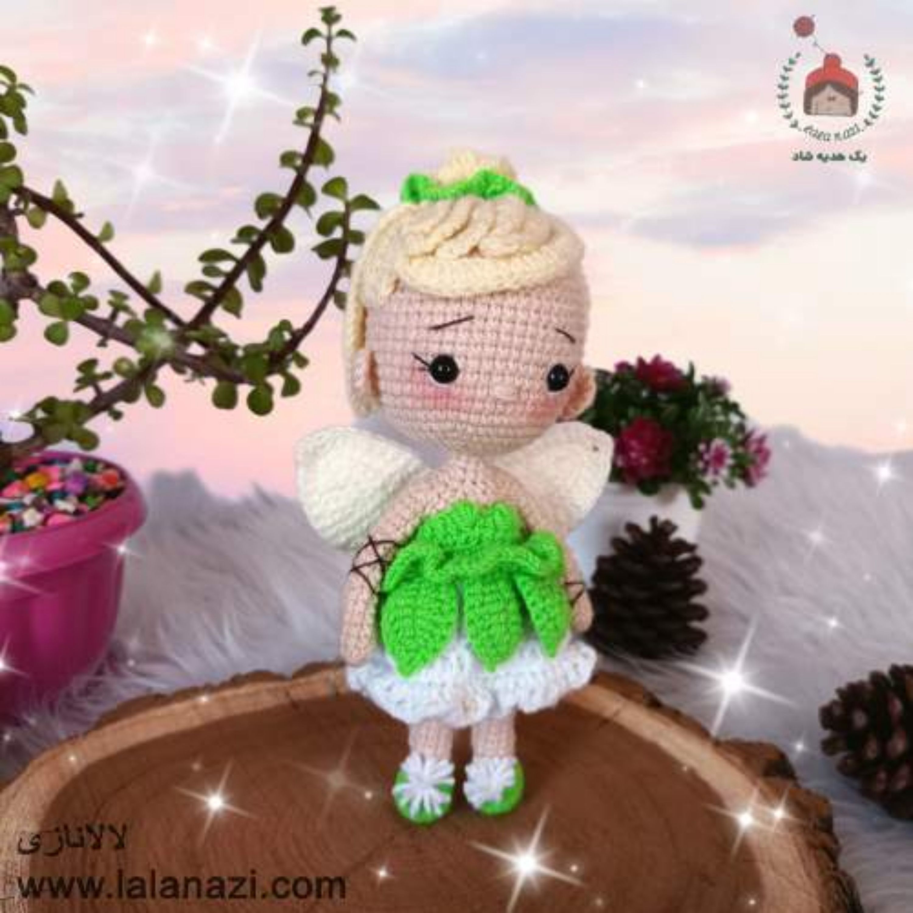 عروسک بافتنی پرنسس تینکربل ( کد 60368  )