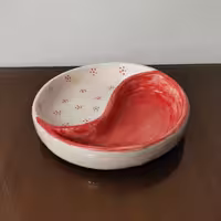 ظرف مرباخوری سفالی سرامیکی بت جقه