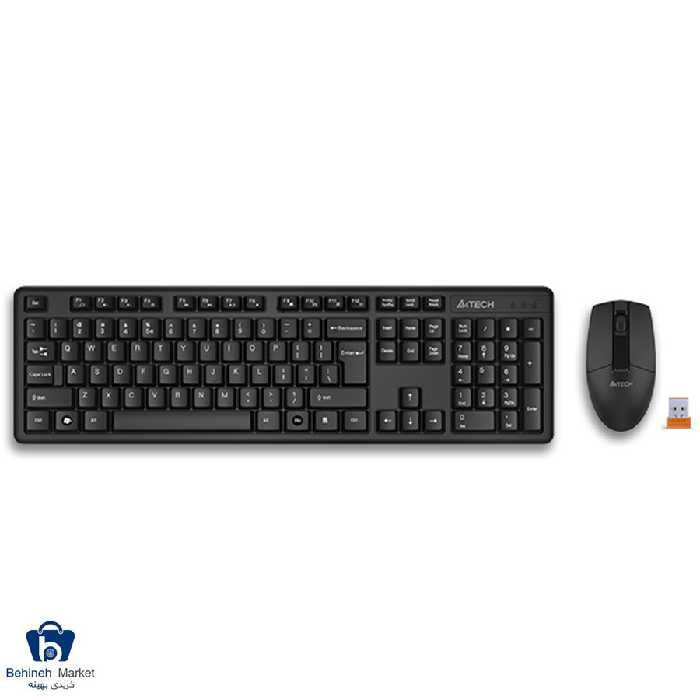 کیبورد و ماوس بی سیم ای فورتک مدل 3330N