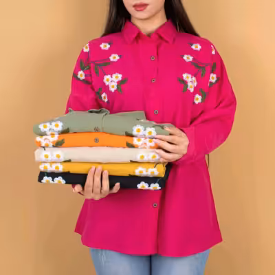 شومیز لنین گلدوزی