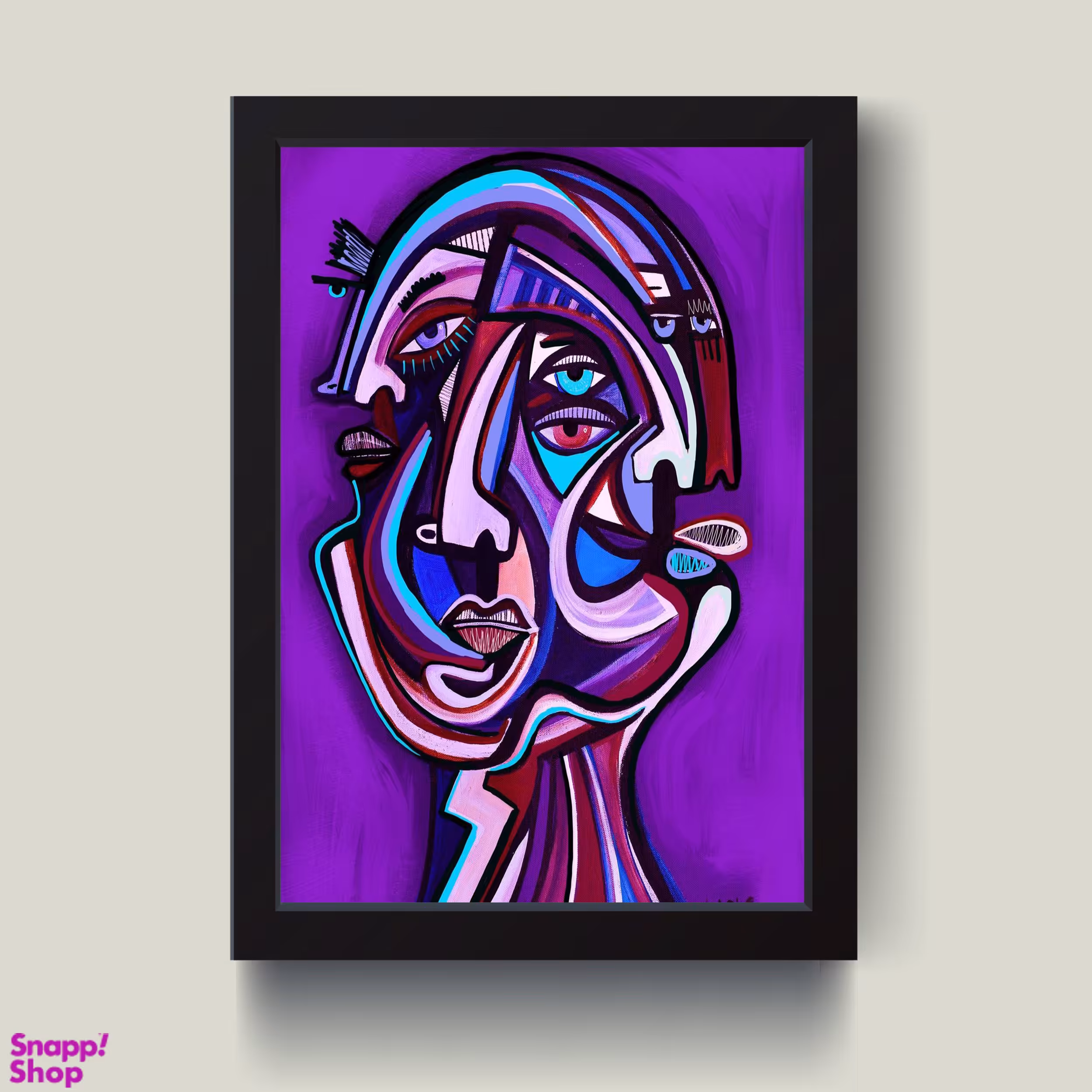 تابلو مدل دکوراتیو چهره در چهره کد G10-45