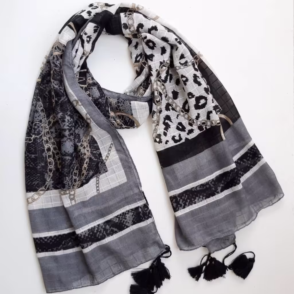 شال نخی لاکچری پلنگی