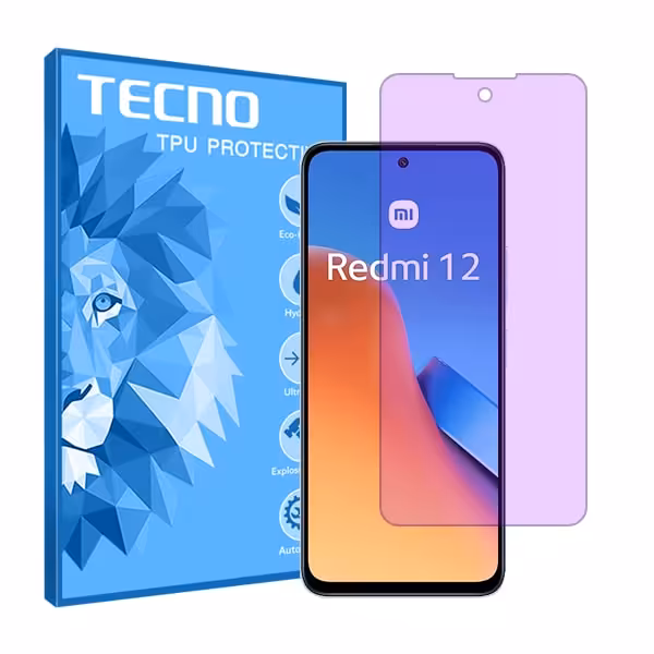 گلس شیائومی Redmi 12 5G مدل هیدروژلی آنتی پرپل برند تکنو کد S