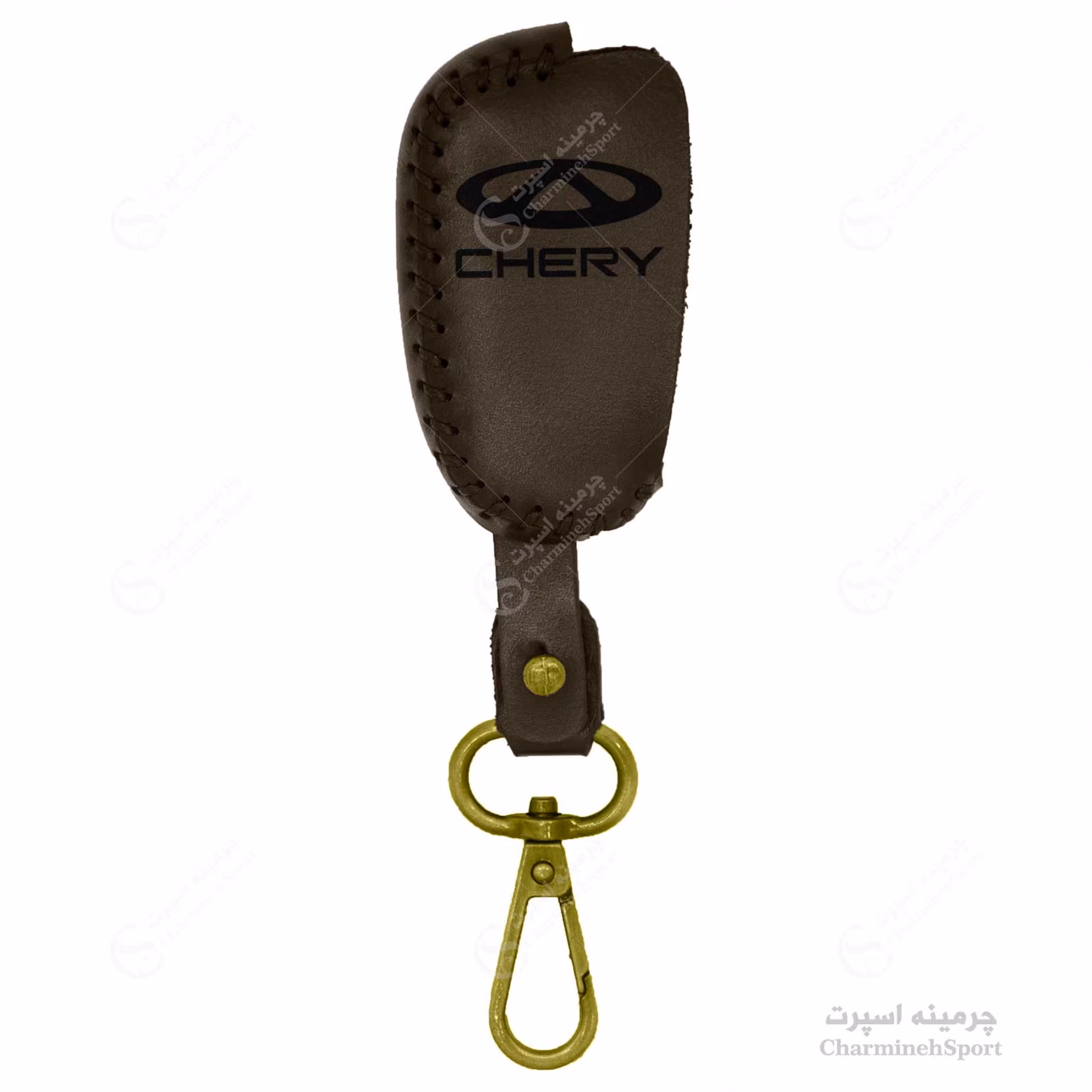 جاسوییچی چرم طبیعی گاوی قهوه ای  مناسب چری تاشو 2