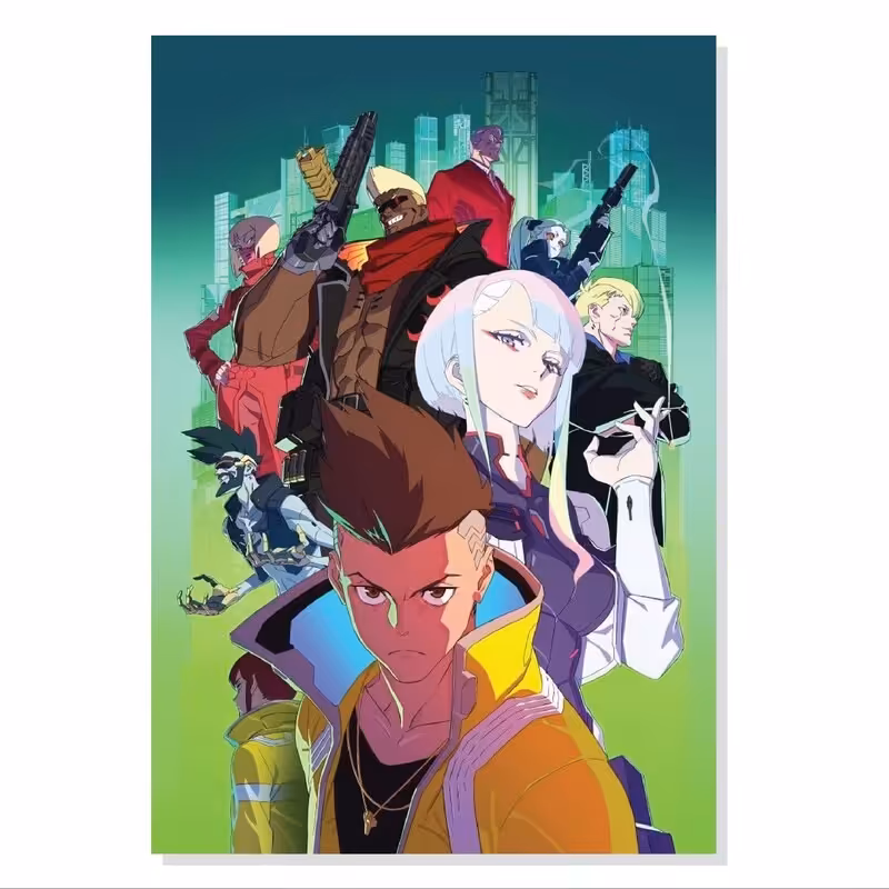 تابلو. شاسی طرح انیمه سایبرپانک Cyberpunk Edge Runner مدل M0421