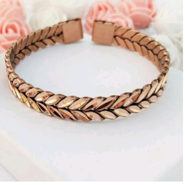 دستبند مسی سیاه قلم 