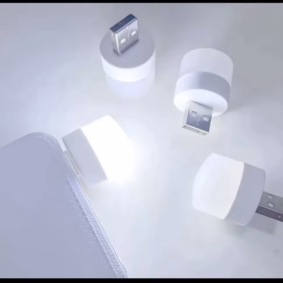  لامپ ال ای دی led مسافرتی usbبند انگشتی مدل Small Night Light  مخصوص لپ تاپ ، گوشی، پاوربانک . لوازم جانبی دکاموند لند