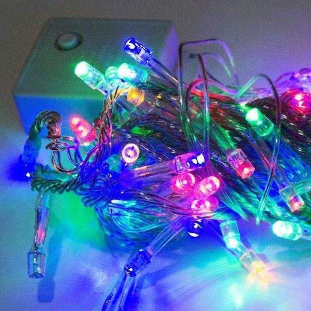 ریسه سوزنی برقی 100 لامپ با کنترل 8 حالته LED