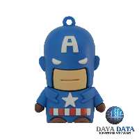 فلش مموری فانتزی دایا دیتا کاپیتان آمریکا کوچک مدلPC1048-3 ظرفیت32GB-USB2 آبی