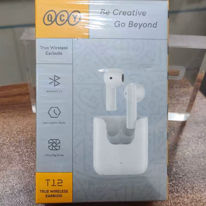 هندزفری بلوتوث دو گوش (ایرپاد)qcy t12 شیائومی اورجینال