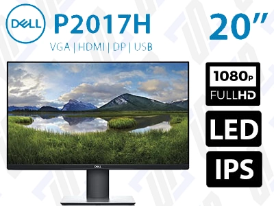 مانیتور Dell P2017H استوک 20 اینچ HD W-LED IPS HDMI 6ms