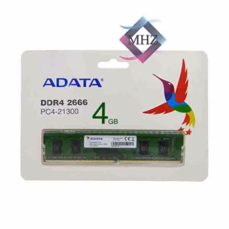 رم دسکتاپ DDR4 تک کاناله 2666 مگاهرتز CL19 ای دیتا ظرفیت 4 