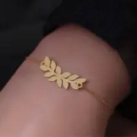 نیم ست طلا برگ