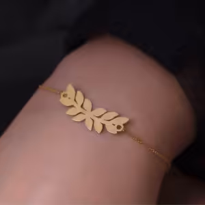 نیم ست طلا برگ